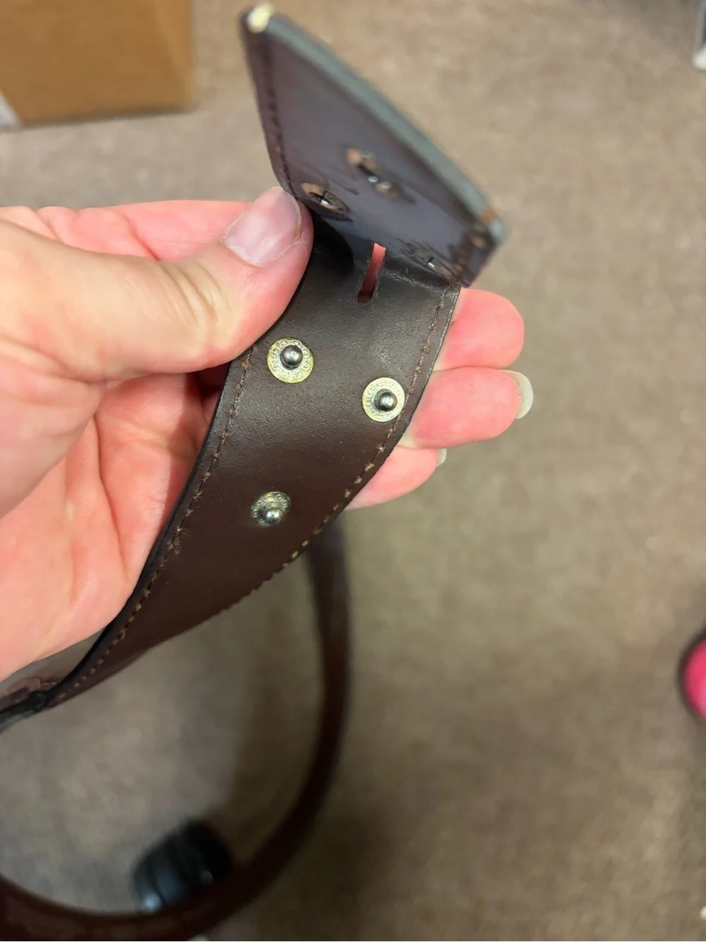 Nocona Brown Leather Women’s Belt 38